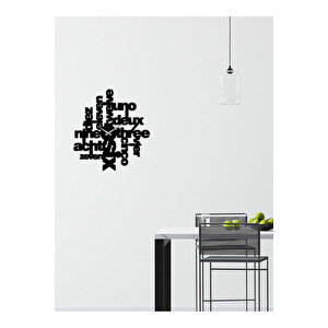 Modern Text Metal Duvar Saati Artclock-097