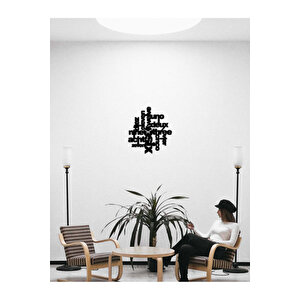 Modern Text Metal Duvar Saati Artclock-097