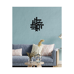Modern Text Metal Duvar Saati Artclock-097