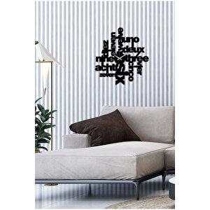 Modern Text Metal Duvar Saati Artclock-097