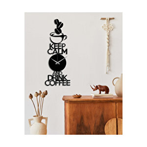 Daily Dose Coffee Metal Duvar Saati