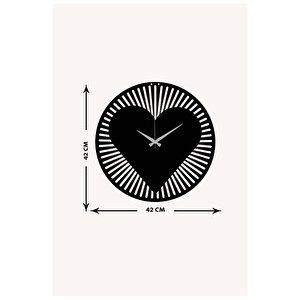 Heart Metal Duvar Saati