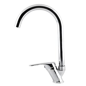 Kuğu Banyo Lavabo Musluğu Bataryası Mix Eyve Sıcak Soğuk Çift Su Girişli Çeşmesi 30 Cm