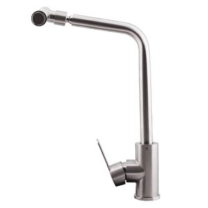 Mutfak Lavabo Musluğu Bataryası Mix Eyve Sıcak Soğuk Çift Su Girişli Çeşmesi 34 Cm