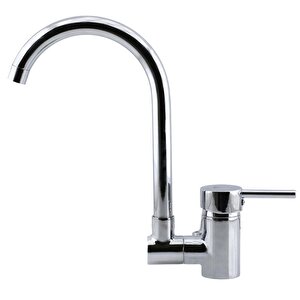 Banyo Lavabo Musluğu Akrobat Eyve Sıcak Soğuk Çift Su Girişli Çeşmesi Bataryası 31 Cm