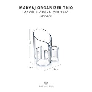 Okyanus Home Trio Makyaj Organizeri