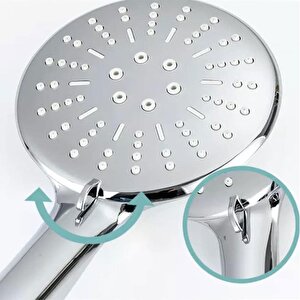 Duş Başlığı Lüx Banyo Fiskiyesi Telefonu Yuvarlak Başlık