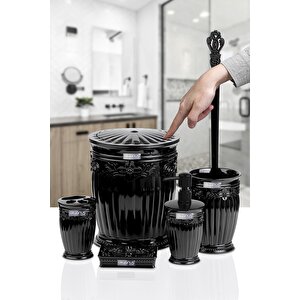 Siyah Sultan Serisi 5'li Banyo Seti
