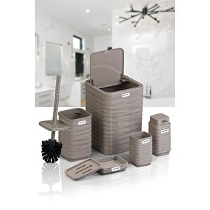 Okyanus Home Luna Vizon Kare 5'li Banyo Seti