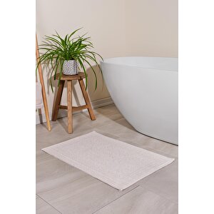 İnci Doğal Pamuklu Banyo Paspası 50x80 Cm - Ekru