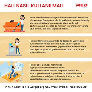 Dijital Baskı Yıkanabilir Kaymaz Taban Bordürlü Gri Salon Halısı Mutfak Halısı Yolluk