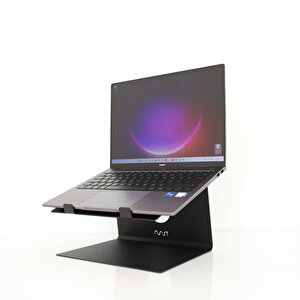 Laptop Standı - Laptop Yükseltici - Notebook Standı - Metal - Siyah  -SLS1BL