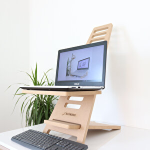 Hanwood Ayakta Çalışma Standı - Laptop Standı - Notebook Standı - Ahşap - AGBS