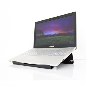 Laptop Standı - Laptop Yükseltici - Notebook Standı - Metal - Siyah  -SLS2BL