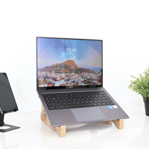 Hanwood Laptop Standı - Laptop Yükseltici - Notebook Standı - Ahşap - WLS6