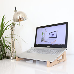 Hanwood Laptop Standı - Laptop Yükseltici - Notebook Standı - Ahşap - ALS2