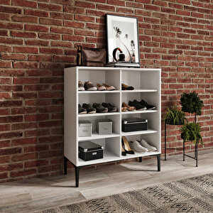 Trio White Kare Konsol(%100mdf)
