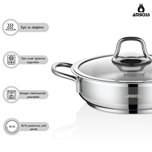 Saphire 6 Parça Tencere Seti Cam Kapak Sap-4066