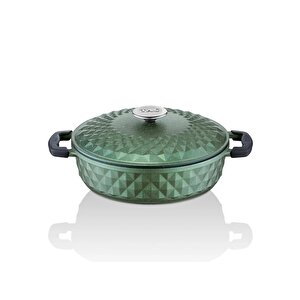 Taç Carabella Döküm 7 Parça Tencere Seti Döküm Kapak Haki - Tac-4805