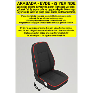 Jel Isıtmalı Oto Koltuk Minderi SIRTLIKLI