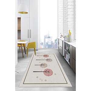 Dijital Kaymaz Yıkanabilir Modern Kıtchen Mutfak Halısı Karahindiba Mutfak Halısı Dc-5061 160x230 cm