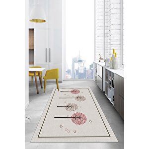 Dijital Kaymaz Yıkanabilir Modern Kıtchen Mutfak Halısı Karahindiba Mutfak Halısı Dc-5061 140x200 cm