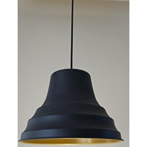Rys Retro Metal Sarkıt Avize Rustik Tekli Sarkıt Siyah Cafe Mutfak Aydınlatma 27 Cm