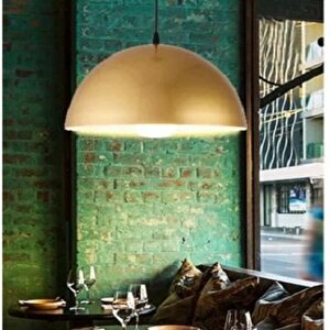 Rsylight Retro Metal Dekoratif Rustik Gold Tekli Sarkıt Avize Çap 30 Cm