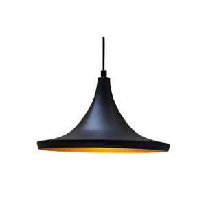 Mtlight Retro Metal Sarkıt Siyah Içi Sarı 36 Cm