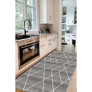Dijital Kaymaz Yıkanabilir İskandinav Mutfak Halısı Salon Halısı Yolluk 60x100 cm