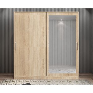 Alba Sürgülü Portmanto Ayakkabılık Meşe 140cm Montaj Dahil