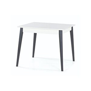 Mi̇lano Masa Ve Ameri̇kan Sandalye Takimi, Kare, Beyaz Antrasi̇t, 125x80