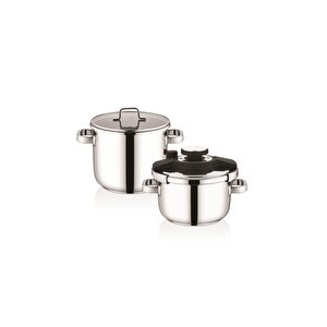 Compact Inox Düdüklü Ten.seti -2 Li-4 Prç.