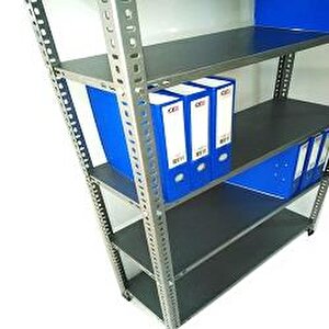 Rafburada® 9 Katlı Galvaniz Çelik Raf. Depo, Kiler, Dosya Rafı 31x60-1.00 Mm-200 Cm