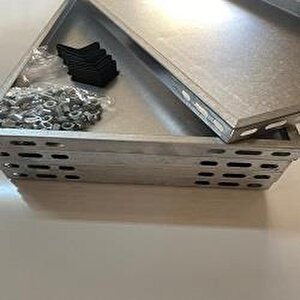 Rafburada® 9 Katlı Galvaniz Çelik Raf. Depo, Kiler, Dosya Rafı 31x60-1.00 Mm-200 Cm