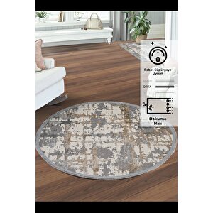 Konfor Notta 1100 Yuvarlak Modern Halı 100x100 cm