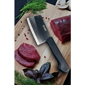 Stevig Solid Satır Et Bıçağı Siyah 20 Cm