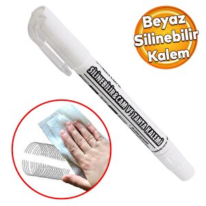 Silinebilir Tebeşir İşaretleyici Mercure Beyaz Kalem Metal Plastik Cam Ahşap Yüzey Yağlı Boya Uç