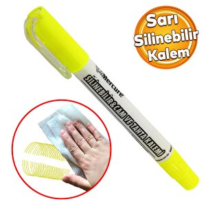 Silinebilir Tebeşir İşaretleyici Mercure Sarı Kalem Metal Plastik Cam Ahşap Yüzey Yağlı Boya Uç