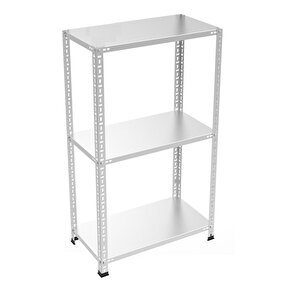 Rafburada® 3 Katlı Galvaniz Çelik Raf. Depo, Arşiv, Dosya Rafı 31x60-1.00 Mm-50 Cm
