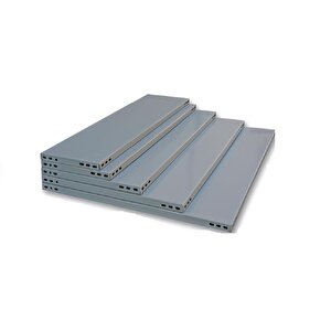 Rafburada® 4 Katlı Galvaniz Çelik Raf. Depo, Arşiv, Dosya Rafı 31x60-0.70 Mm-200 Cm