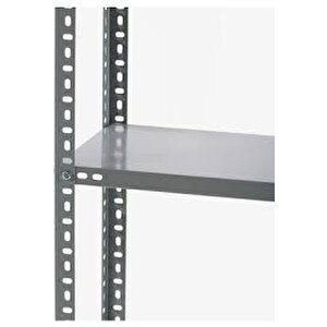 Rafburada® 5 Katlı Galvaniz Çelik Raf. Depo, Kiler, Dosya Rafı 1.50 Mm-43x75-200 Cm