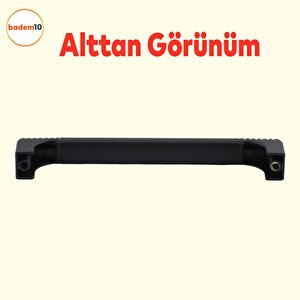 Side Mutfak Kulbu Çekmece Dolap Kulpu Metal Kulp Mobilya Dolabı Kulpları Renk (128 Mm-12.8 Cm) Siyah