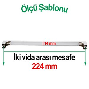 Side 224 Mm Çekmece Dolap Kulpu Mobilya Dolabı Kulpları Mutfak Kulbu Metal Kulp Krom Renk 224 Mm