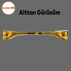 Ovit Mobilya Mutfak Dolabı Çekmece Dolap Kapak Kulpu Düz Metal Kulp Kulbu Kulpu Ayder 160 Mm Altın