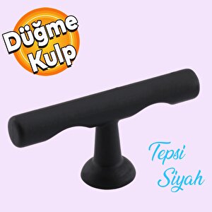Ayder Metax Tepsi Düğme Dolap Mobilya Mutfak Dolabı Çekmece Dolap Kapak Kulpu Kulbu Metal Kulp Siyah