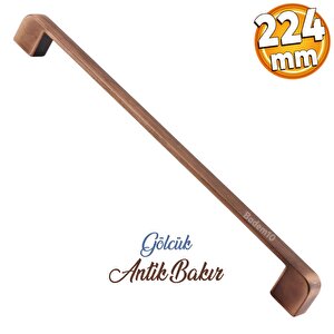 Gölcük Oval Metal Eskitme Antik Bakır 224 Mm Mobilya Mutfak Çekmece Dolap Kulpu Kulbu Kulpları