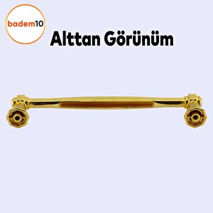 Sütun Mobilya Mutfak Dolabı Çekmece Dolap Kulpu 128 Mm-12.8 Cm Düz Gold Metal Kulpları Kulbu Kulpu