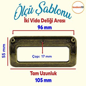 Bergen Metal Eskitme Antik Sarı (96 Mm-9.6 Cm) Mobilya Mutfak Çekmece Dolap Kulpu Kulbu Kulpları