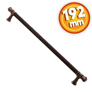 Akbatı Çekmece Dolap Kapak Kulpu Kulbu 192 Mm Antik Bakır Metal Kulp
